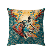 Waves and Sunsets Outdoor Pillow Surf Into Comfort - Beyond T-shirts